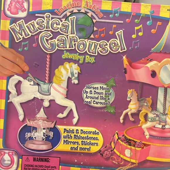 Musical Carousel Jewelry Box - Picture 2 of 5